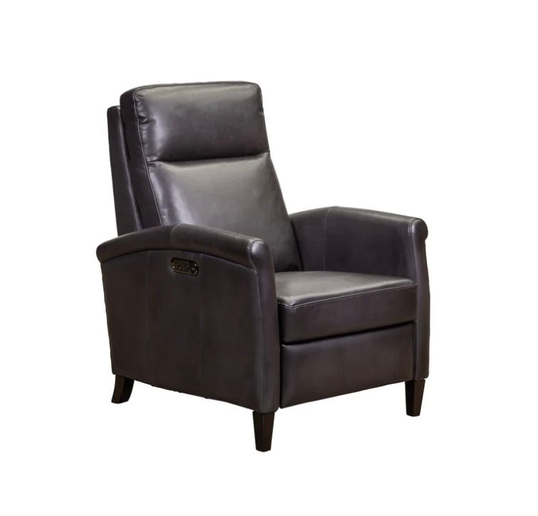 Hanna  Power Recliner W 28.5  H 40.25 D 38.5 Slate W Battery Pk