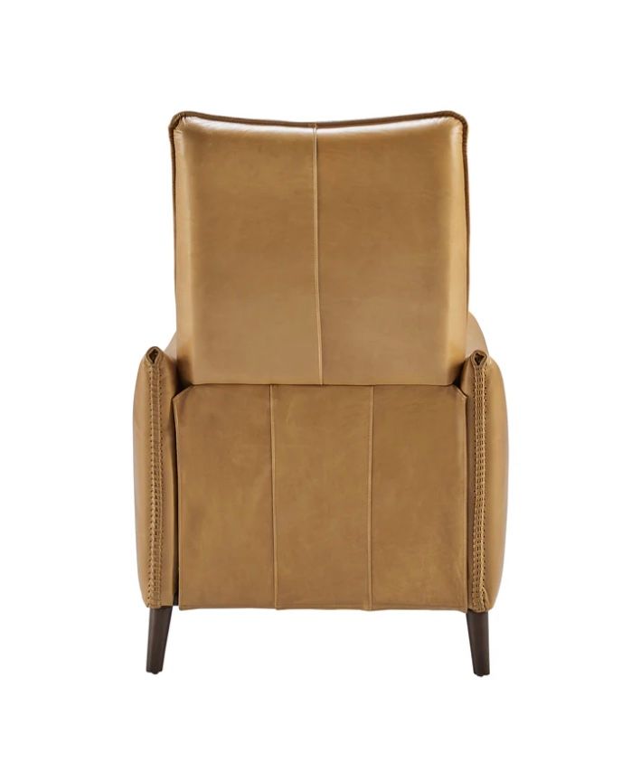 Whip stich Recliner Camel, W 37&quot; H 42&quot; D 27.25&quot;  SD 22&quot; w battery pk