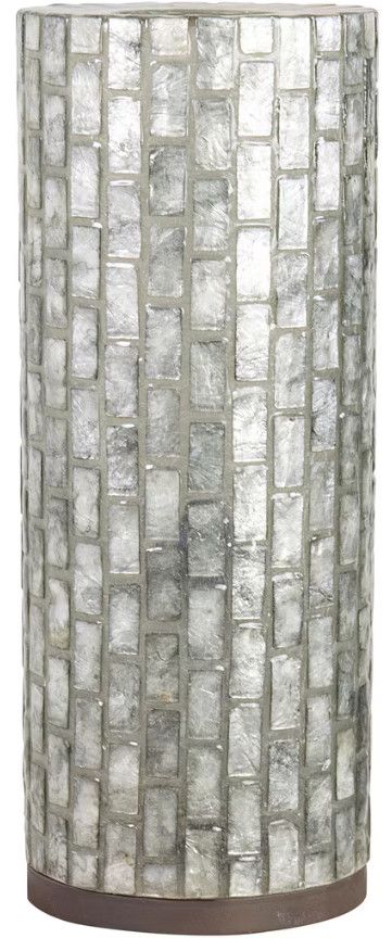 21&quot; H Vertical Capiz Table Lamp