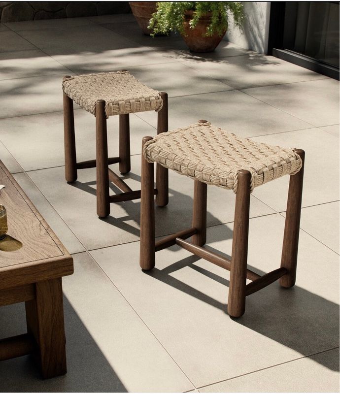 Savey Outdoor Stool 19.25"w x 13.25"d x 20.25"h