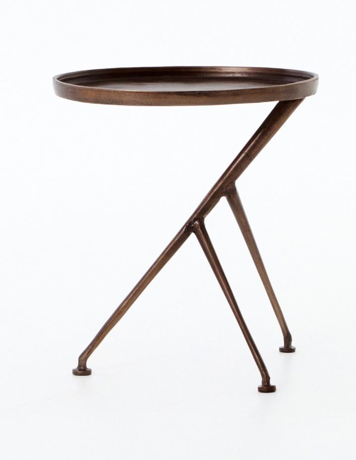 Sammy outdoor Accent Table-Antique Rust-18x14x20