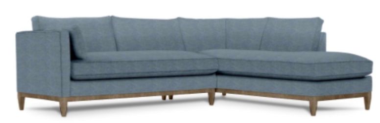 Leo 2 pc LS Chaise-BR105-52(T)-WP+-87 &quot;x 107&quot; x 36&quot; H x 34&quot; D WO (214+211)