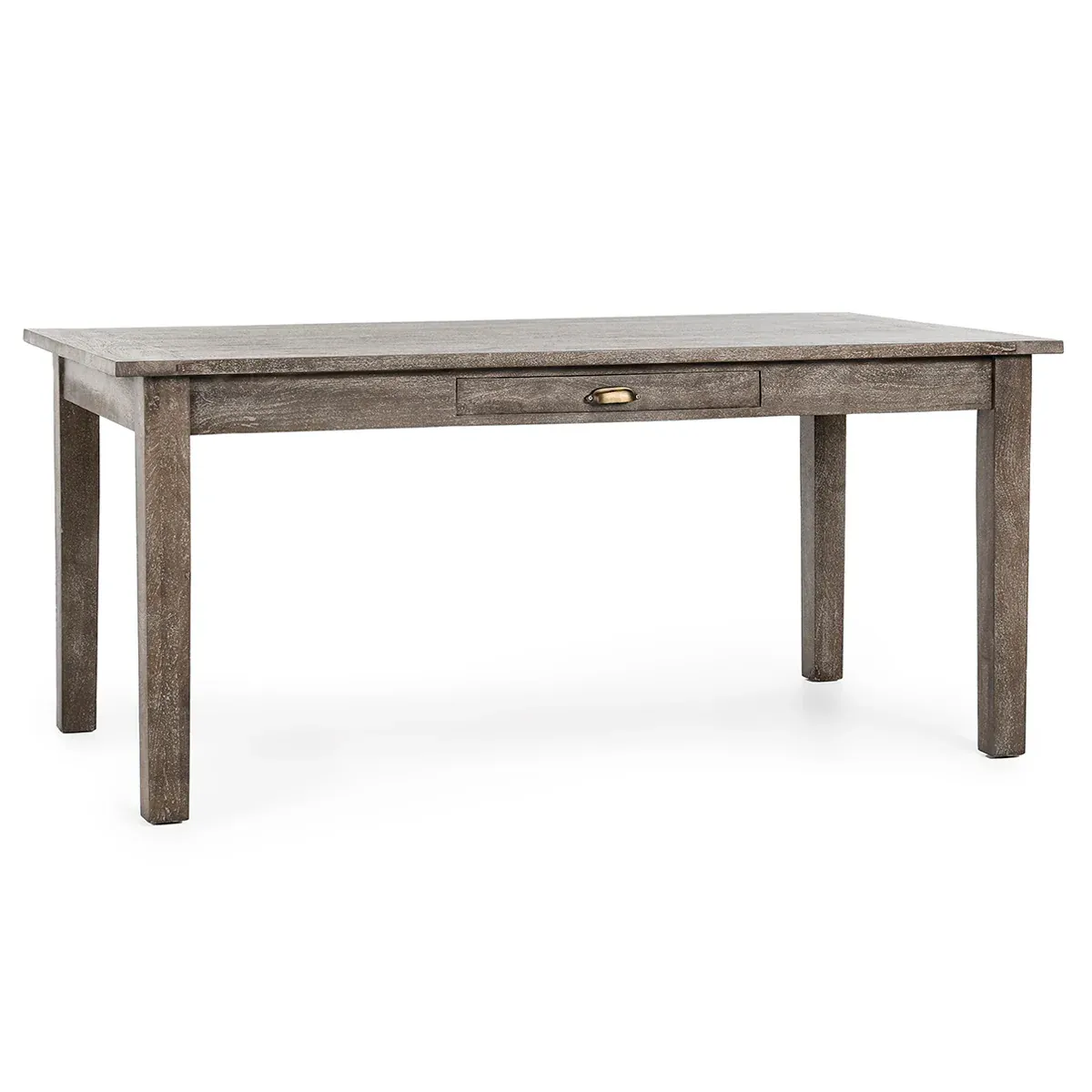 Grey Solid Wood Rectangle Dining Table  68.00W x 36.00D x 30.00H