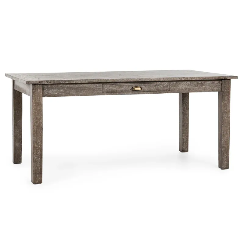Grey Solid Wood Rectangle Dining Table  68.00W x 36.00D x 30.00H