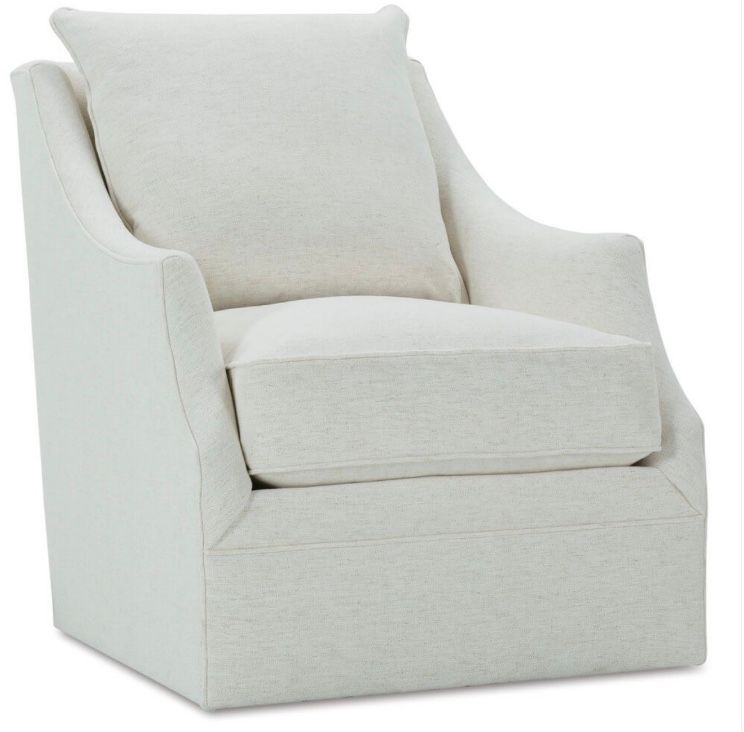 Quick Ship Kori Swivel Glider Chairs- 29L x 37D x 38H  Nomad Snow Express