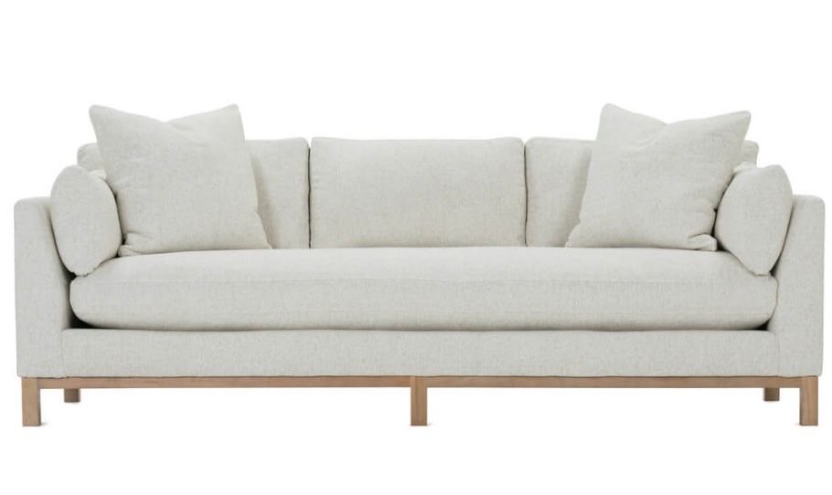 Quick Ship! 99” Boden Sofa -Kid-proof Texture (BU106-19) - Washed Oak Base- Express