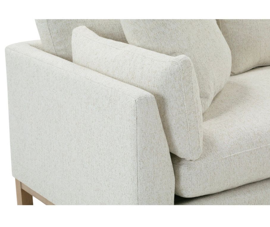 Quick Ship! 99” Boden Sofa -Kid-proof Texture (BU106-19) - Washed Oak Base- Express