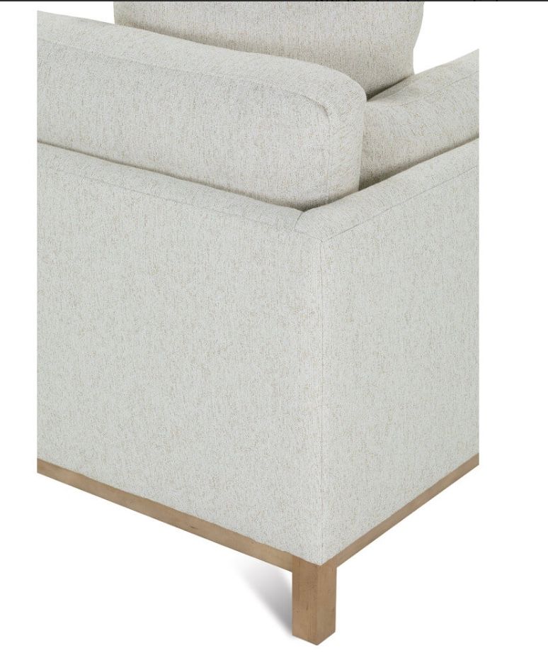 Quick Ship! 99” Boden Sofa -Kid-proof Texture (BU106-19) - Washed Oak Base- Express