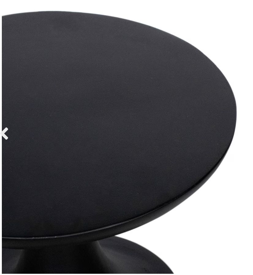 Curvy Organic Pedestal Accent Table 14x14x19.5