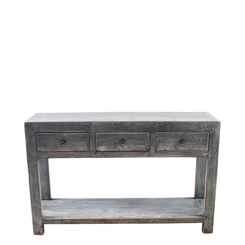 4 Drawer Reclaimed Wood Sideboard 67x18x34