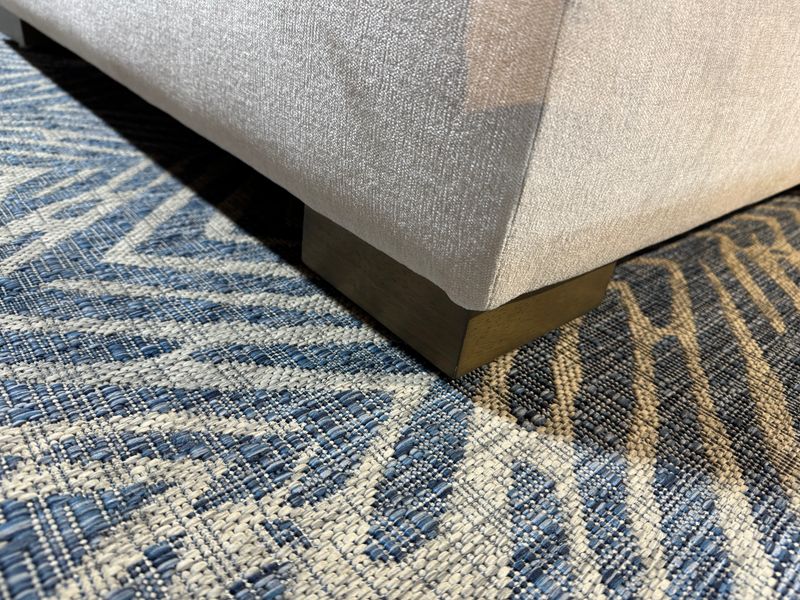 Reba Linen Ottoman 43.5"W x 36"D x 18"H Clearance No Discounts