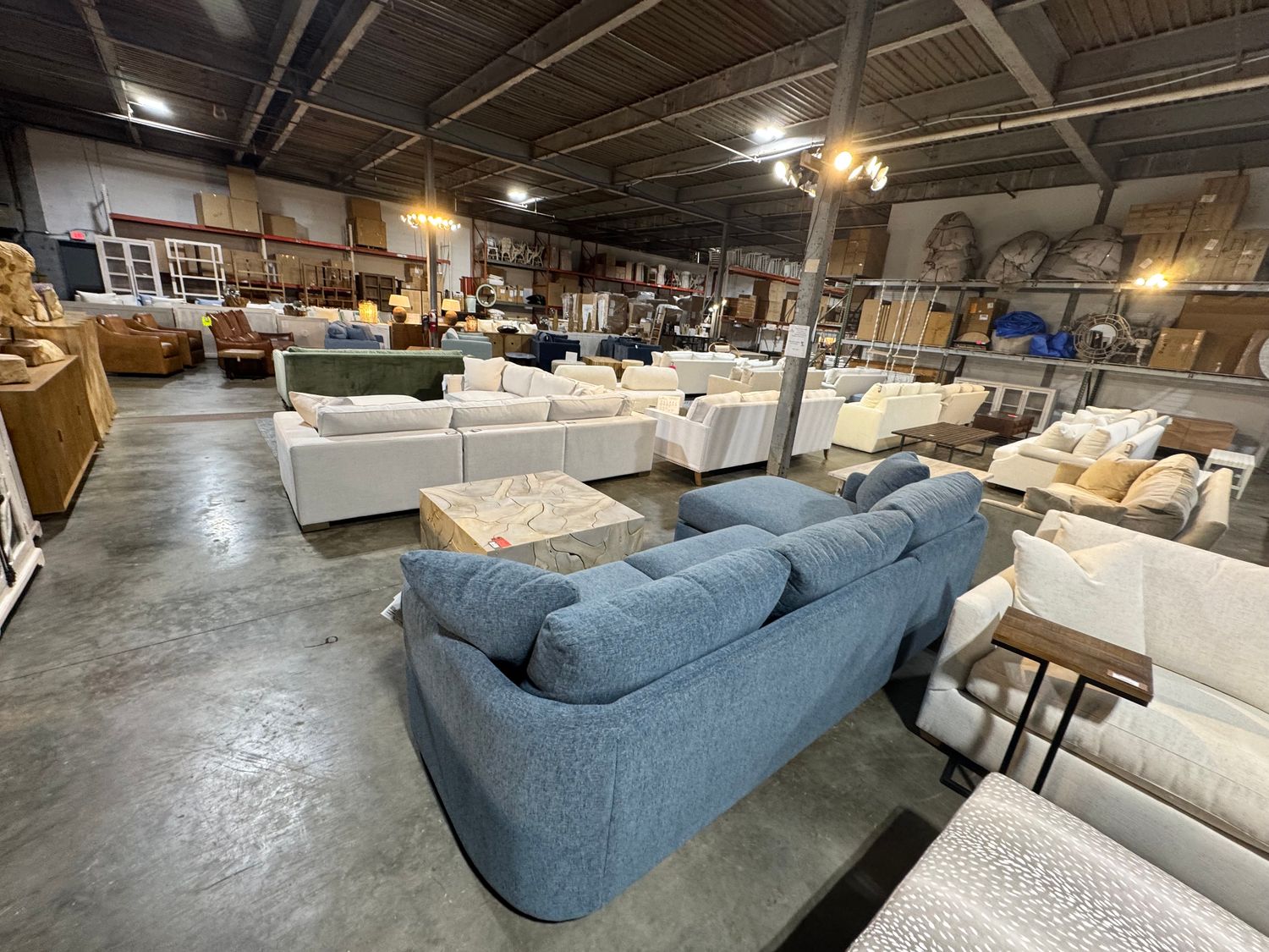 Curves Sofa RSE Chaise Blue + 118&quot;W x 40&quot;D x 36&quot;H x 60&quot;D Chaise