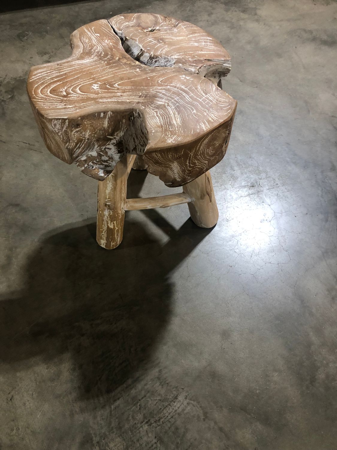 Teakwood Stool 14 x 14 x 16