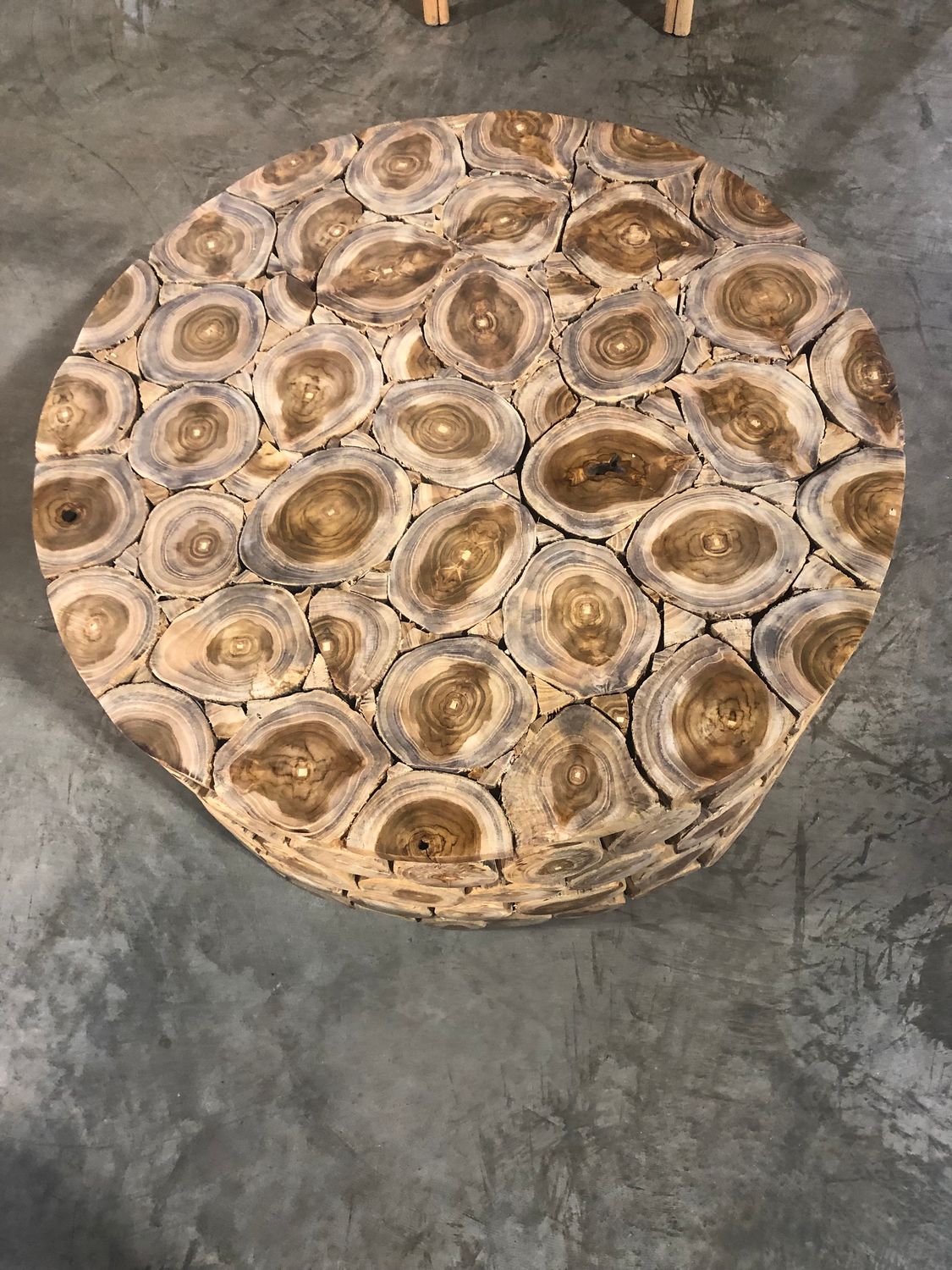 Teak Slice Coffee Table 31-5 x 31,5 x 16
