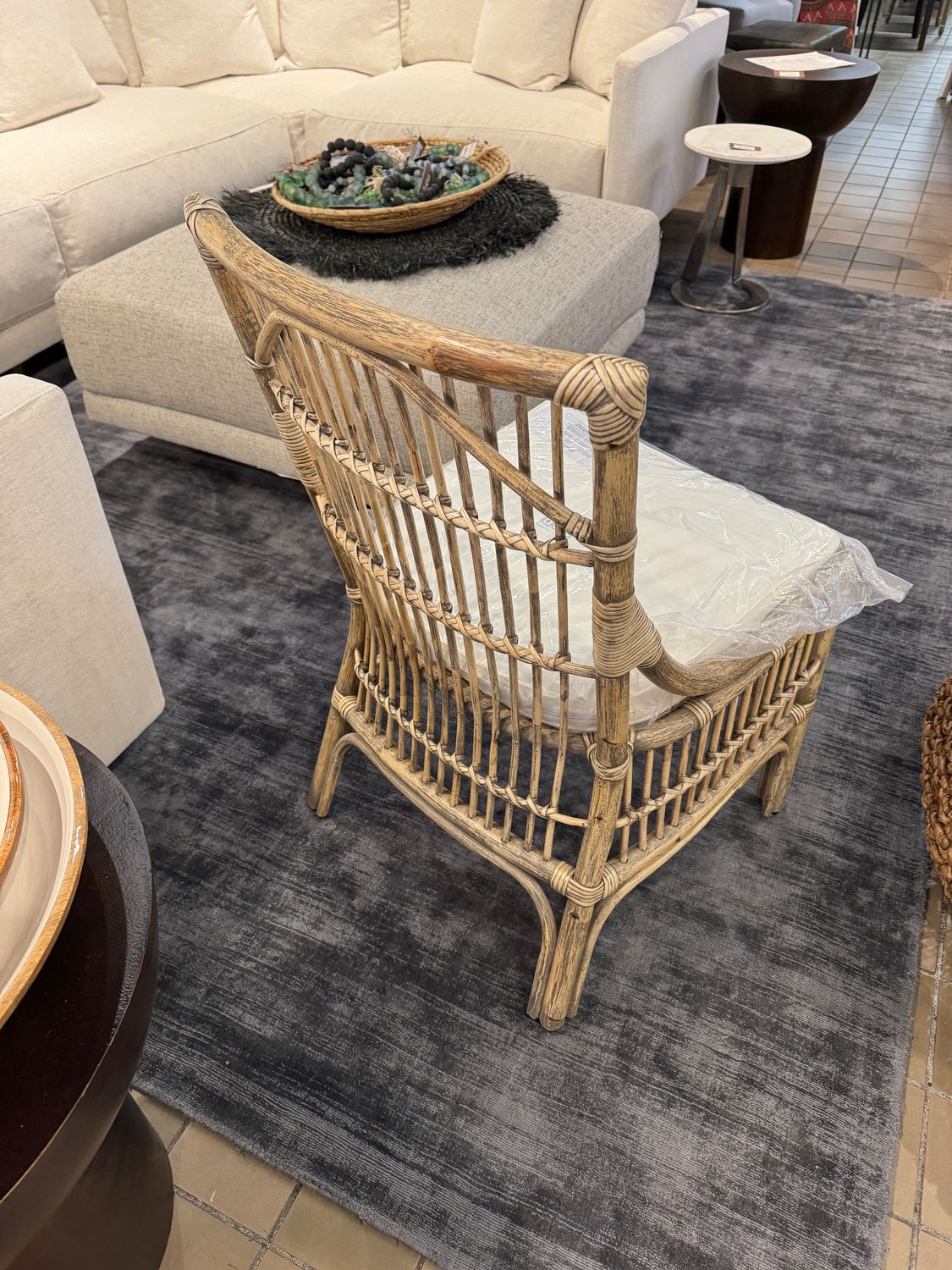 William Rattan Dining Chair 21.25 x 22.50 x 35