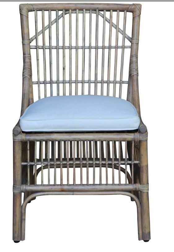 William Rattan Dining Chair 21.25 x 22.50 x 35