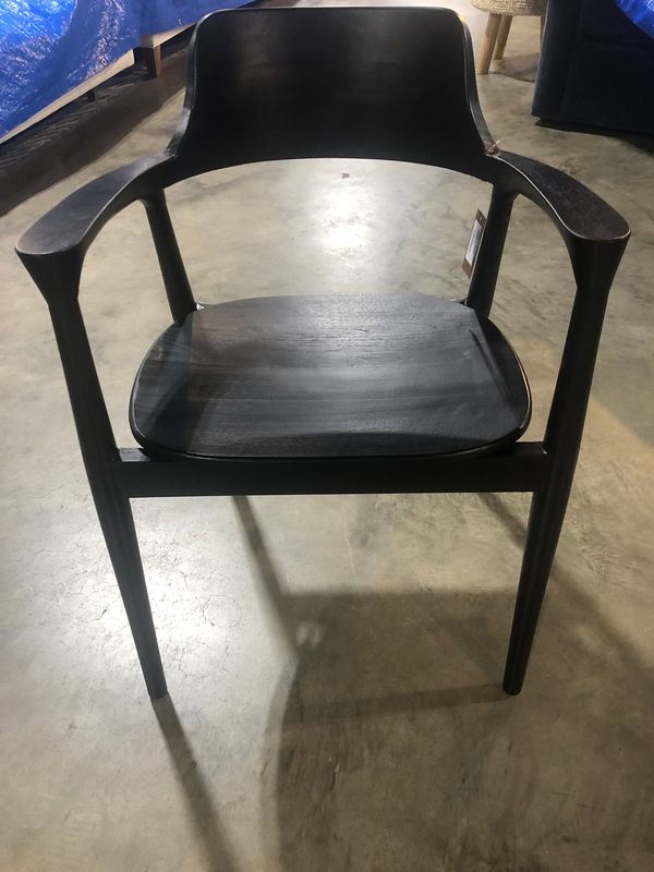 Teak Dining Chair 22.5x19x30.5 Arms H 26.5