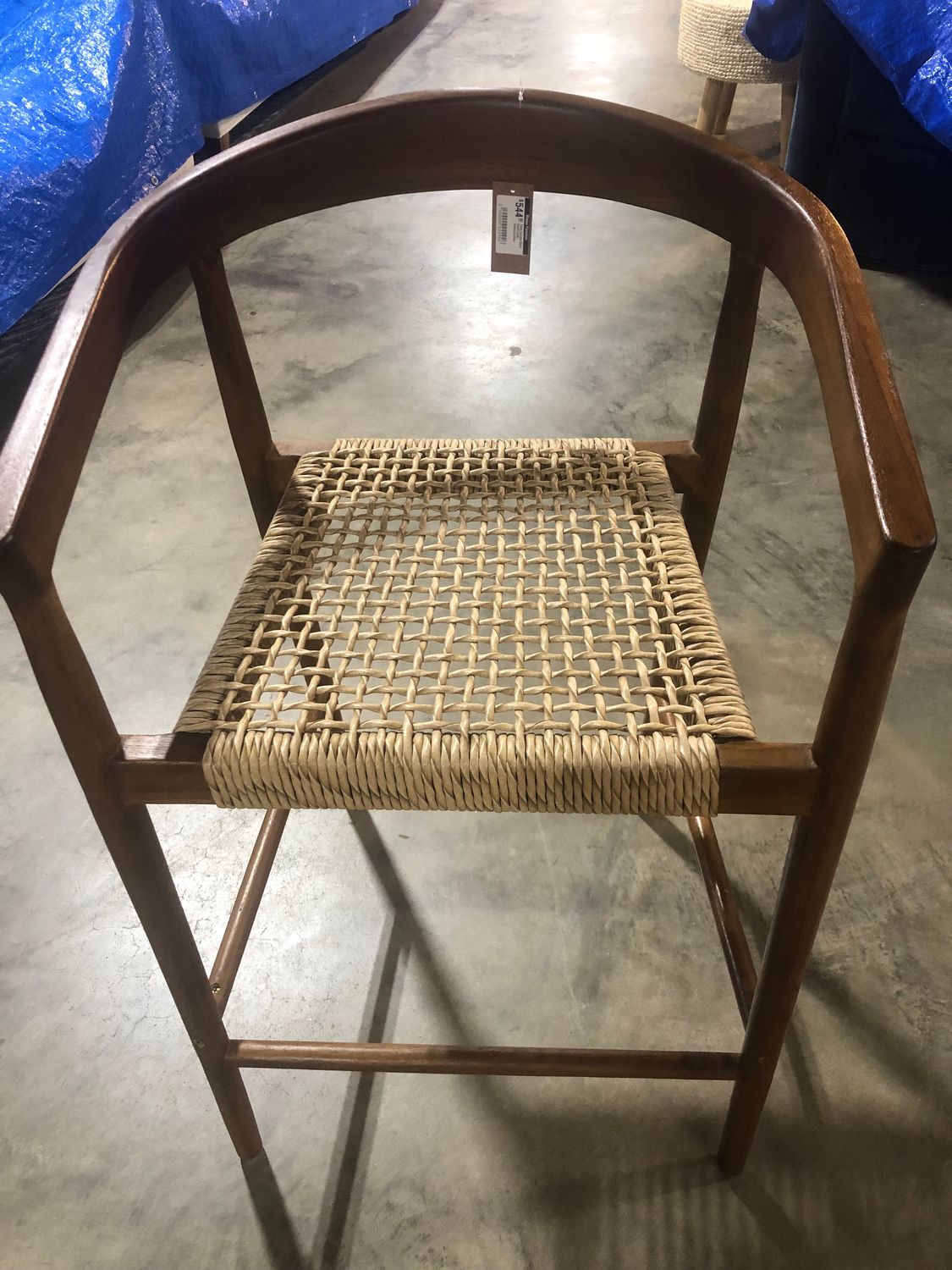 Teak Counter Stool 23x23.5x38 Indoor/outdoor