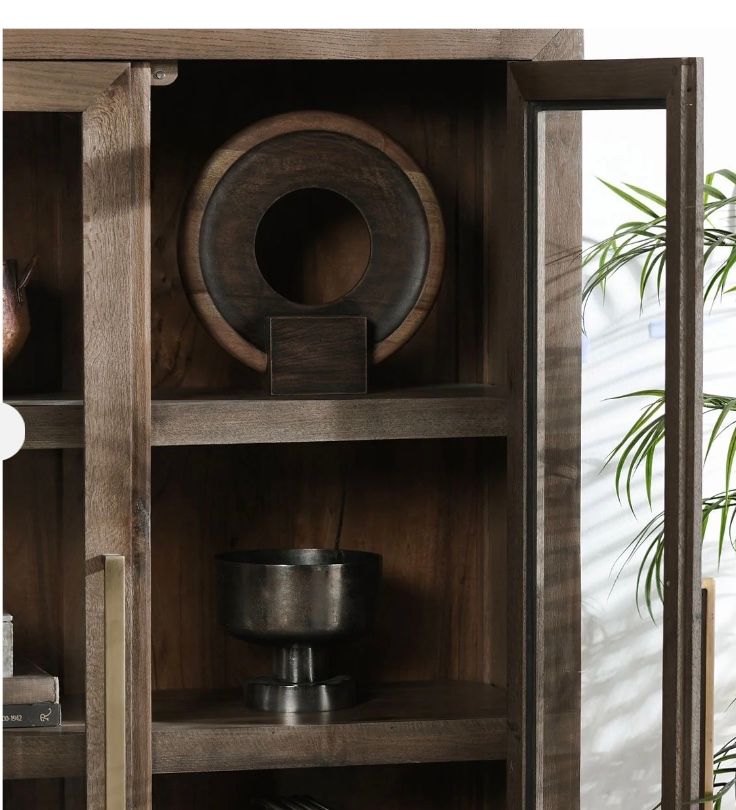 Smith Solid Wood Tall Cabinet 45.00W x 18.00D x 91.00H