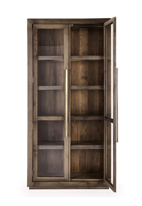 Smith Solid Wood Tall Cabinet 45.00W x 18.00D x 91.00H
