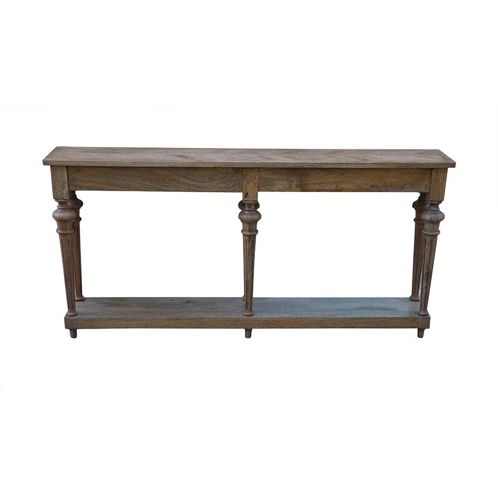 Dark Wash 72″ Console Table (BW) 72&quot;W x 12&quot;D x 35&quot;H