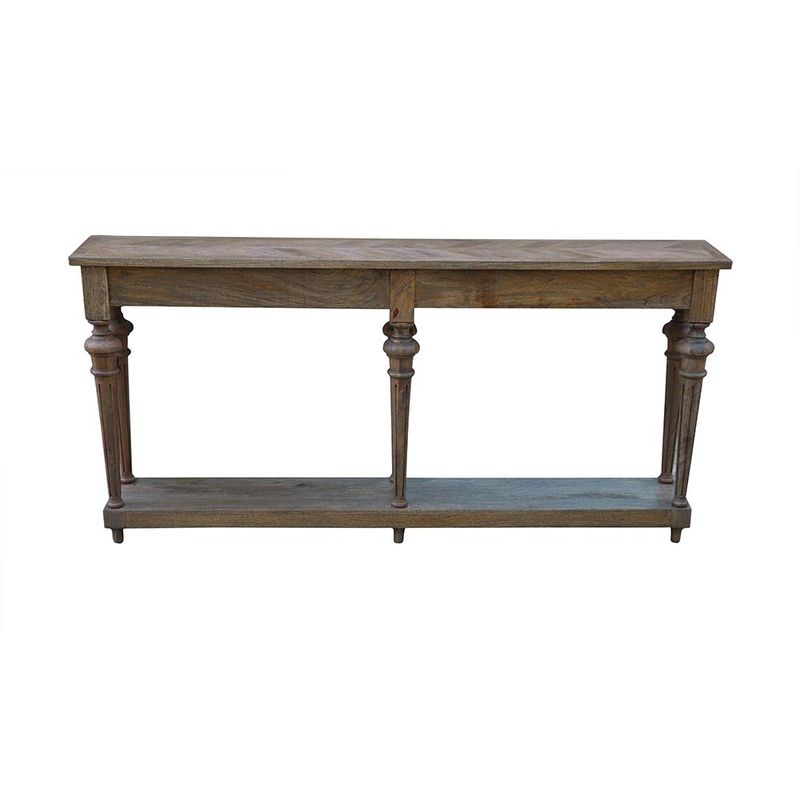 Dark Wash 72″ Console Table (BW) 72&quot;W x 12&quot;D x 35&quot;H