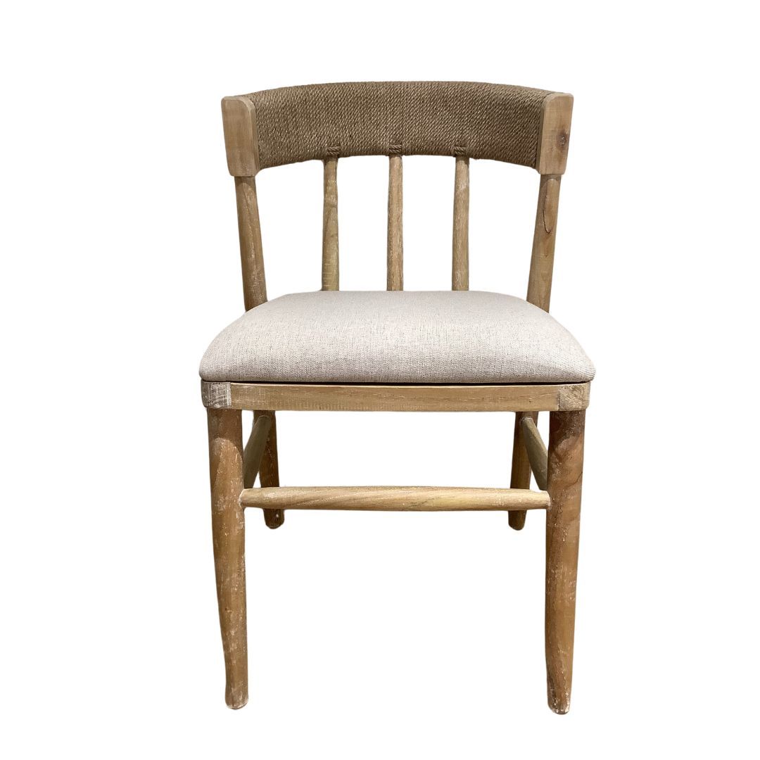 Rope Back Dining Chair NWW 20.47&quot;L x 21.65&quot;W x 31.89&quot;H