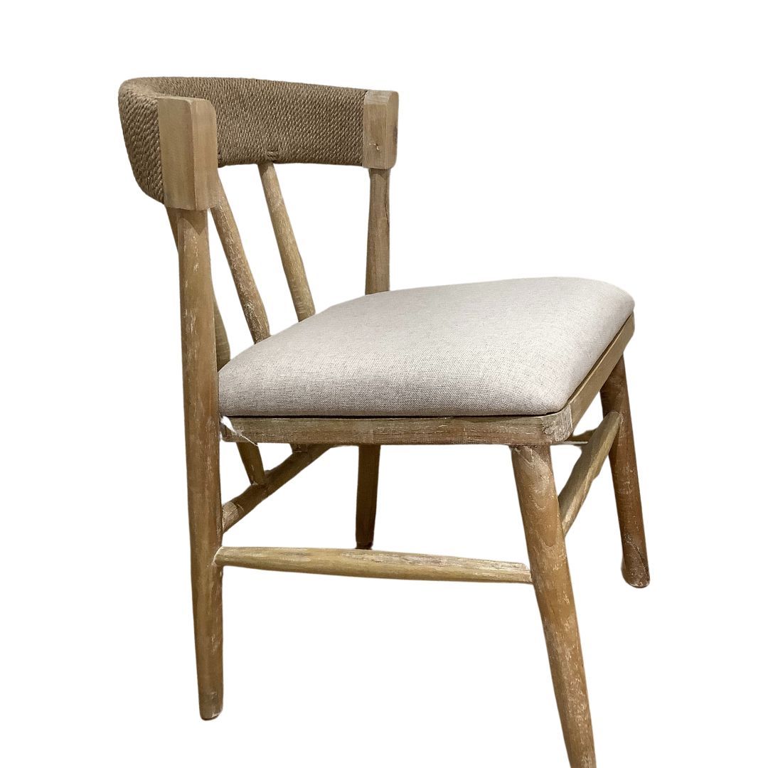 Rope Back Dining Chair NWW 20.47&quot;L x 21.65&quot;W x 31.89&quot;H