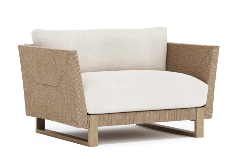 Antiqua Outdoor Chair W: 53.75 in   D: 35.75 in   H: 31.5 in Quick Ship