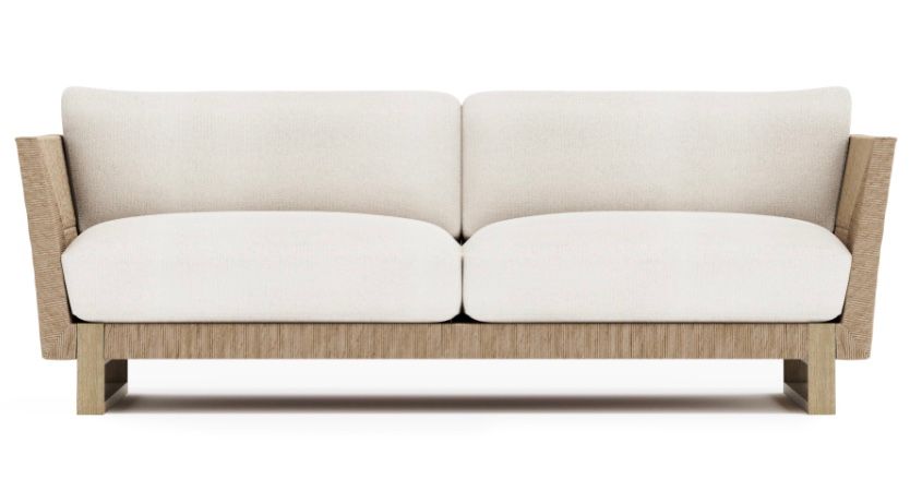 Antigua Outdoor Sofa W: 91.5 in   D: 35.75 in   H: 31.5 in