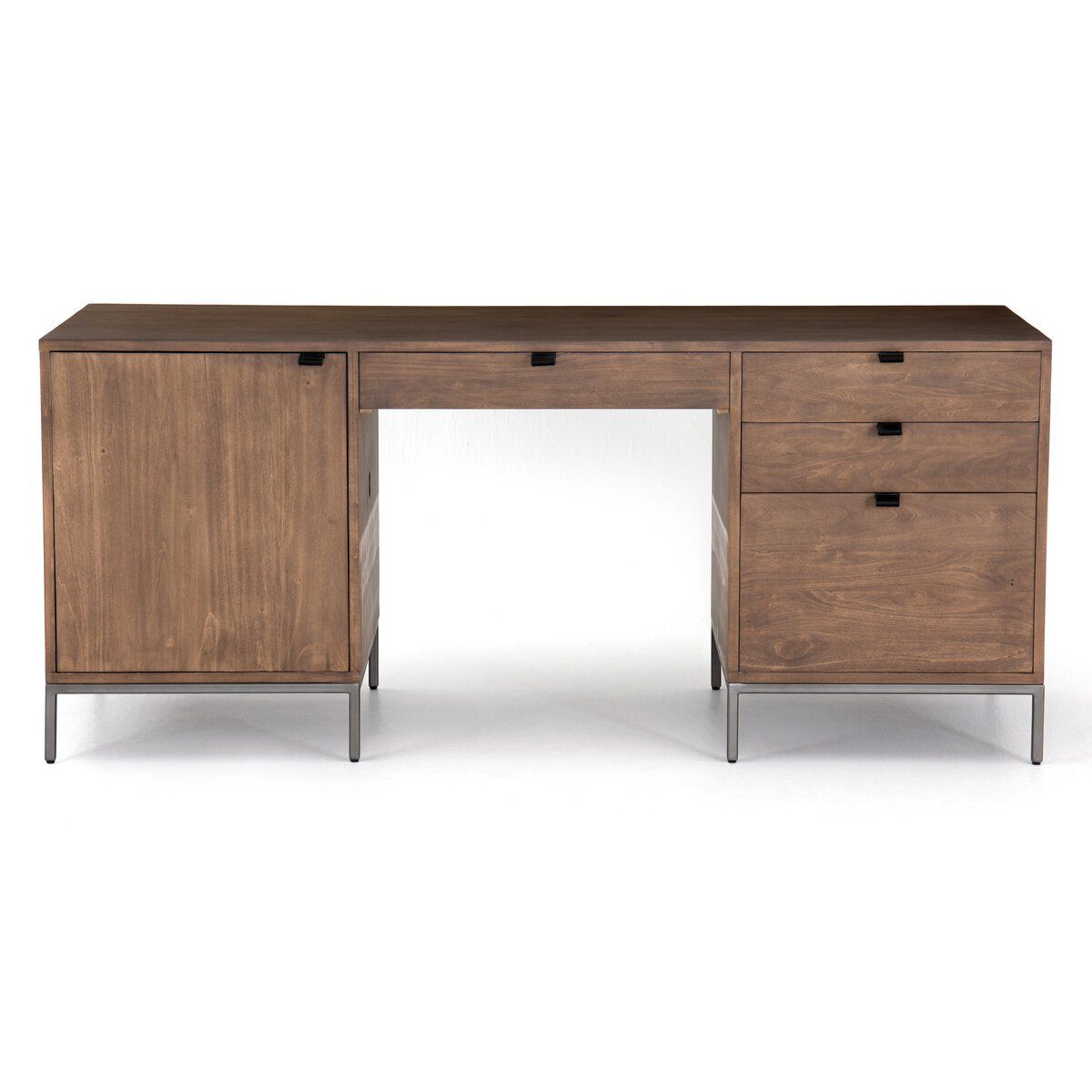 Executive Desk/Dove White Wash Poplar/ 70.00&quot;w x 27.00&quot;d x 30.00&quot;h