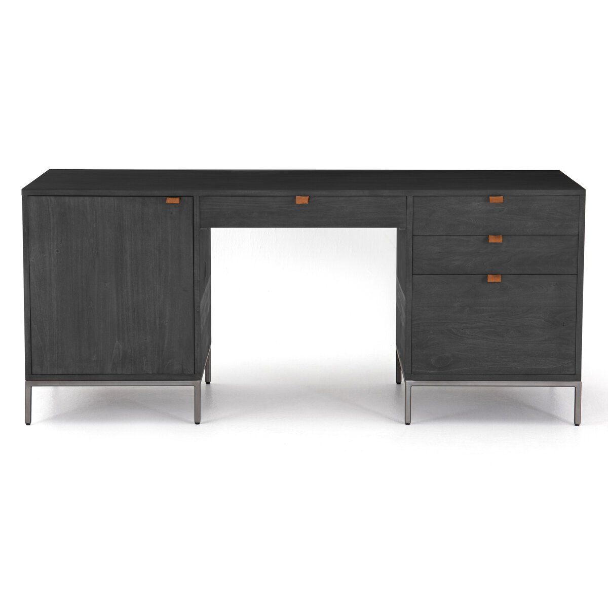 Executive Desk/Dove White Wash Poplar/ 70.00&quot;w x 27.00&quot;d x 30.00&quot;h