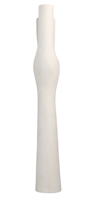 Wish Bone Sculpture White W: 16 in D: 10 in H: 71 in
