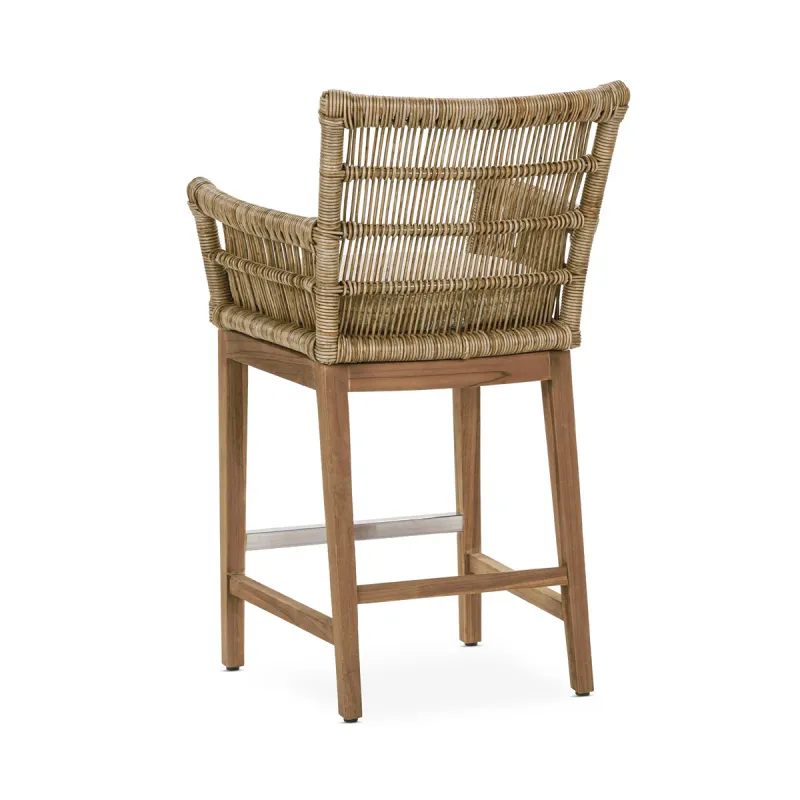 St Mark Outdoor Counter Stool 22.0"W x 23.23"D x 38.78"H ****Currently 1-2 weeks ETA In stock at Manufacturer****
