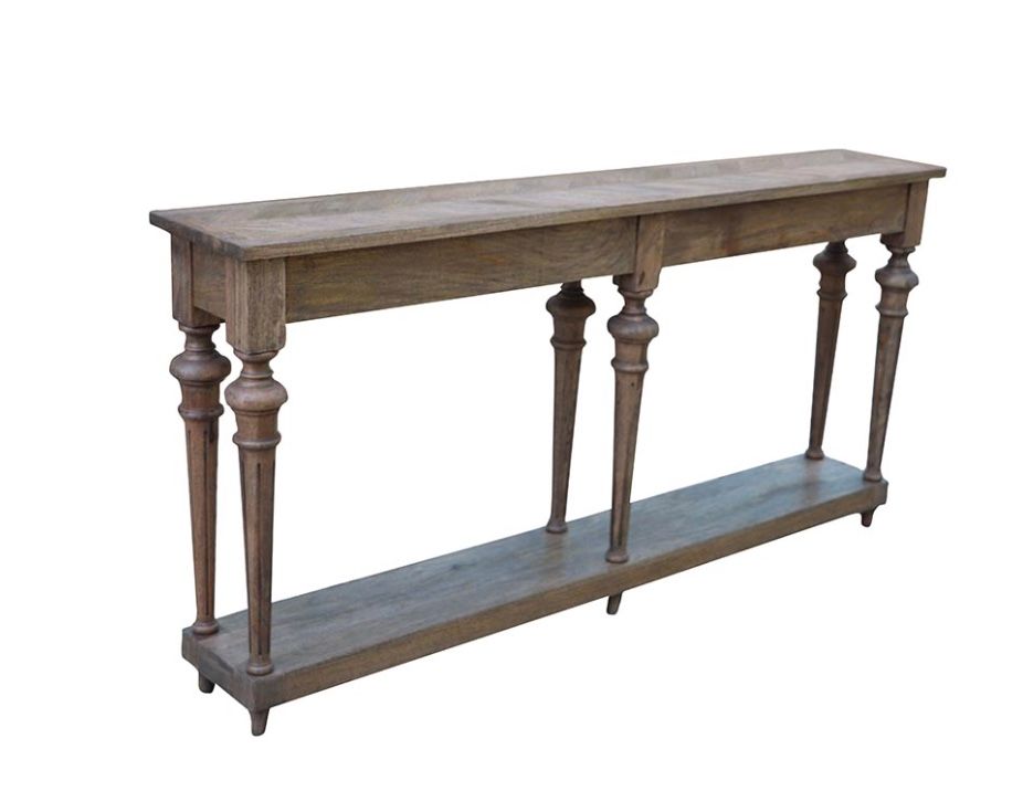 Dark Wash 72″ Console Table (BW) 72&quot;W x 12&quot;D x 35&quot;H