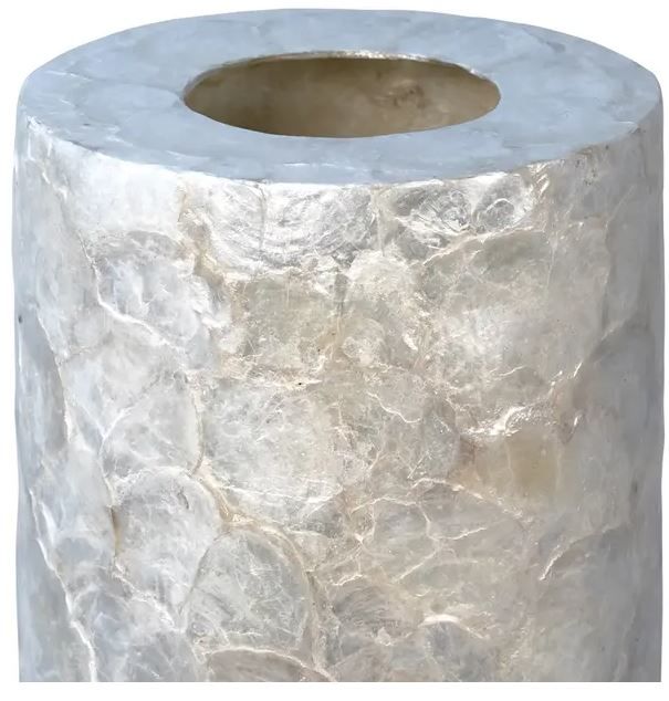 Natural Capiz Iridescent Table Lamp 8&quot;x 21&quot; x 8&quot;