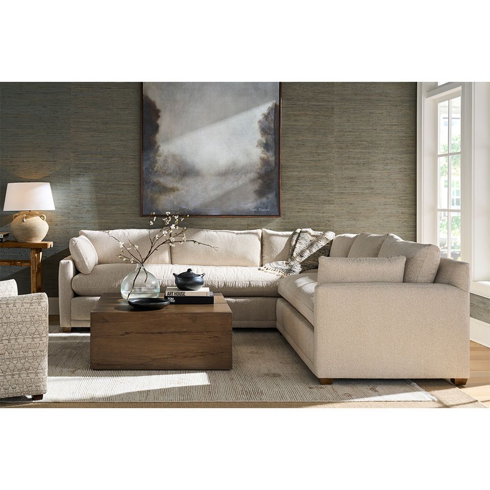 Express Sylvie Sectional (248 &amp; 245)- ZW109-50-Latte  W: 116&quot; D: 110&quot; H: 35&quot;