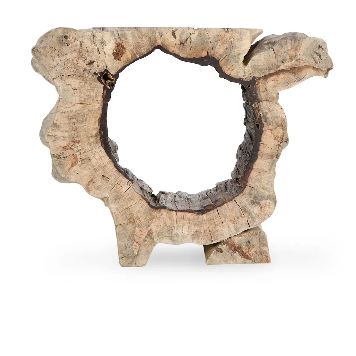35-39&quot; Console Table Natural  35-41.5&quot; W X 15.75&quot; D X 31&quot; H