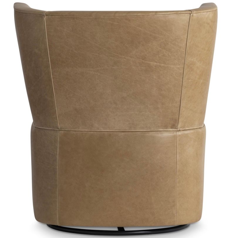 Olivia Leather Swivel Chair W: 29.75  D: 29   H: 33.50