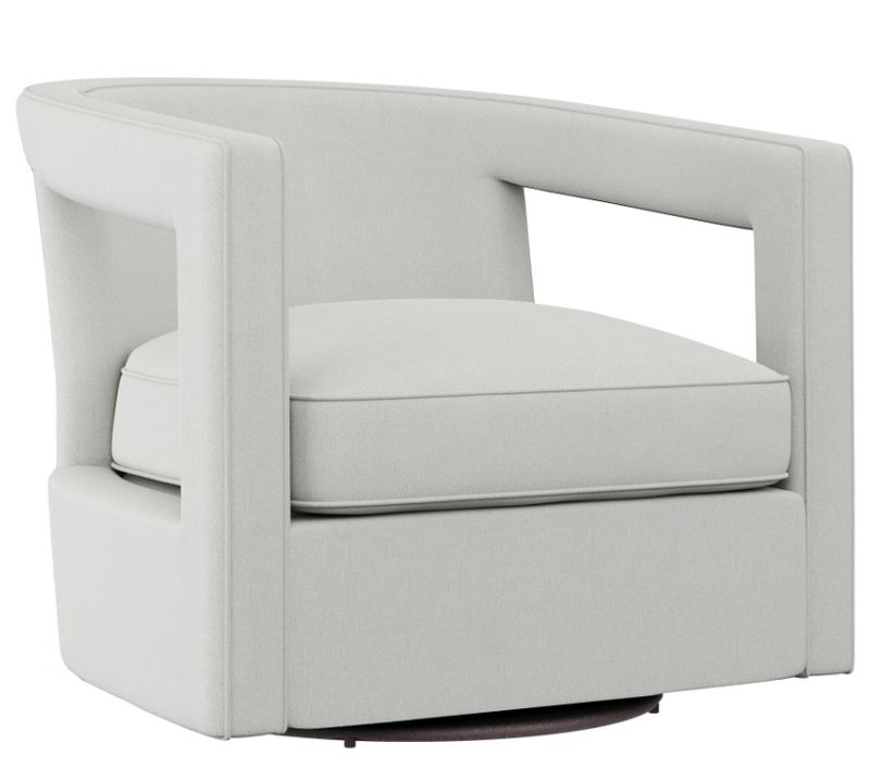 Alan Fabric Swivel Chair W: 32.5 in   D: 33 in   H: 29 in