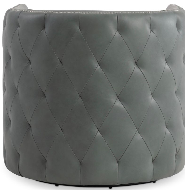 Paula Leather Swivel Chair W: 31.5   D: 33  H: 29.5