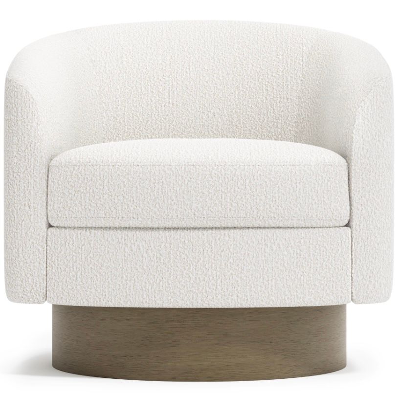 Carmela Fabric Swivel Chair W: 32    D: 32   H: 30.5