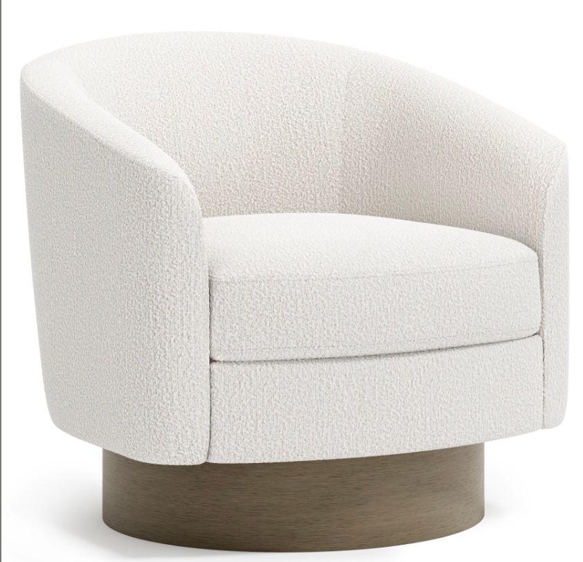 Carmela Fabric Swivel Chair W: 32    D: 32   H: 30.5