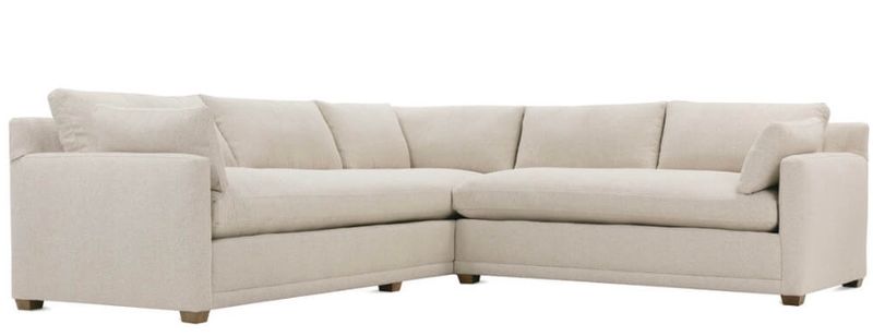 Express  Sylvie Bench Cushion Sectional-116 x110x39