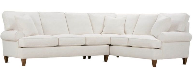 Express Cindy 3-Seat Left Seated End W/Corner &amp; Right Seated End In Nomad Snow+117x92x39x40H KP
