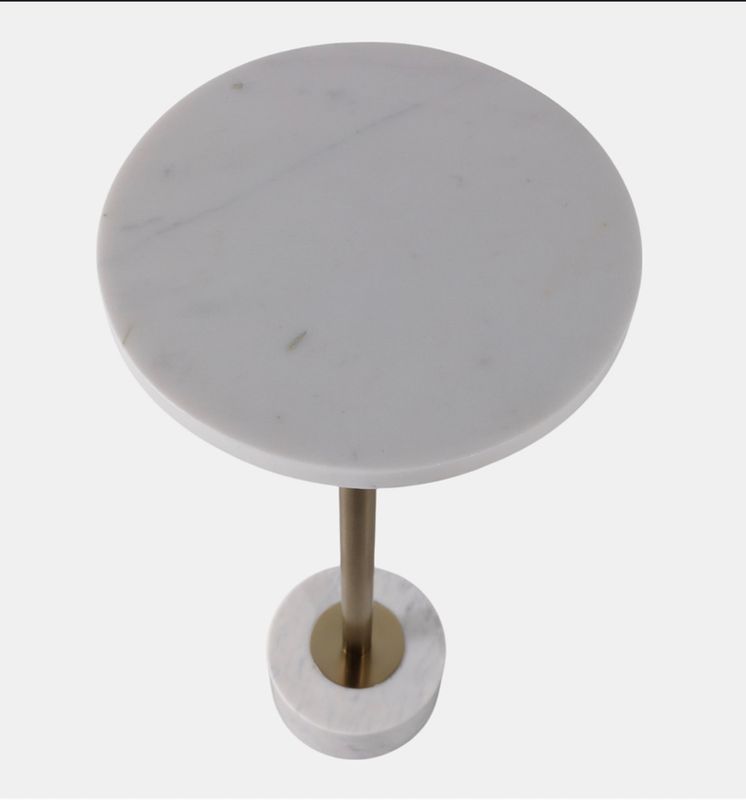 Marble top side table 10 x 10 x 24 Marble top side table 10 x 10 x 24