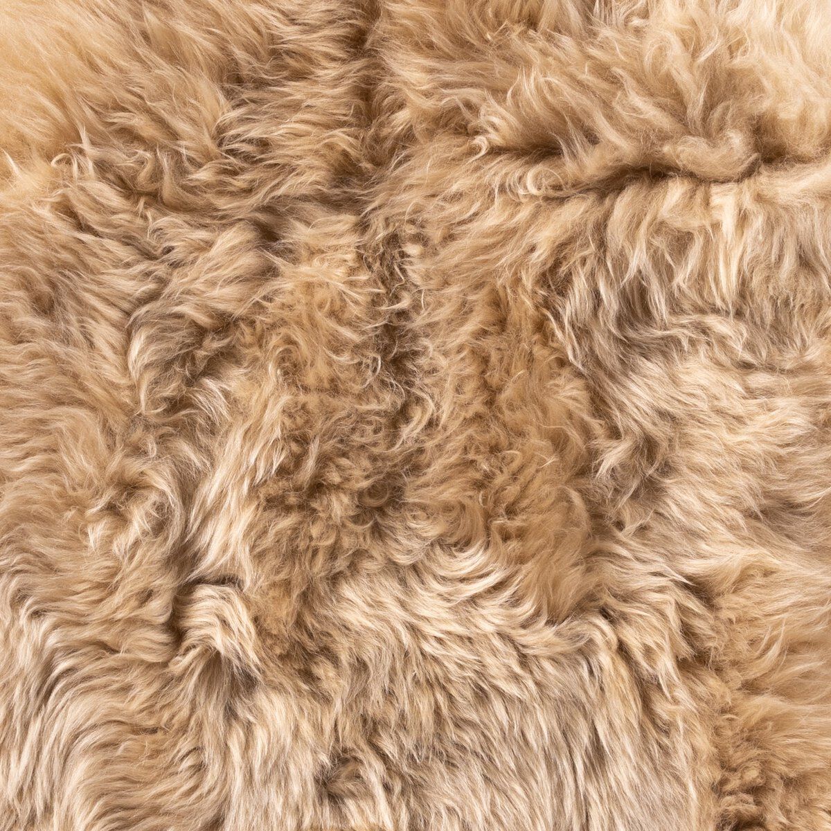 Brown Lambskin Throw 21.50&quot;w x 35.50&quot;d x 1.50&quot;h