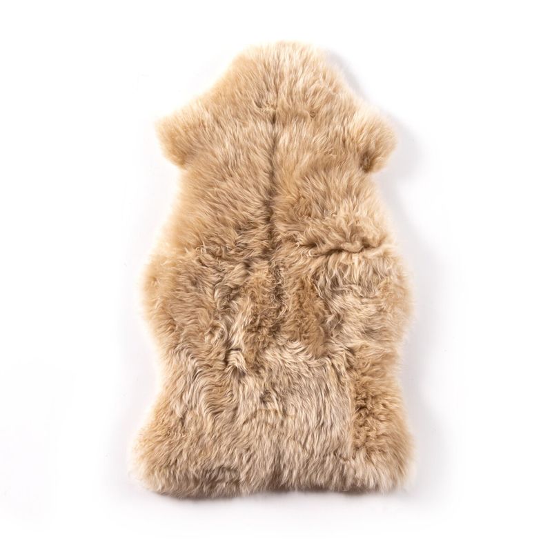 Brown Lambskin Throw 21.50&quot;w x 35.50&quot;d x 1.50&quot;h