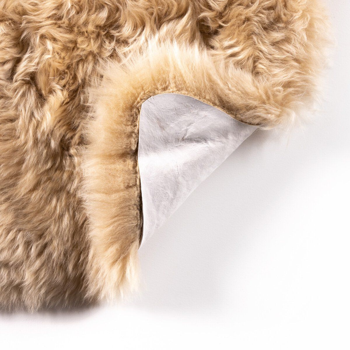 Brown Lambskin Throw 21.50&quot;w x 35.50&quot;d x 1.50&quot;h