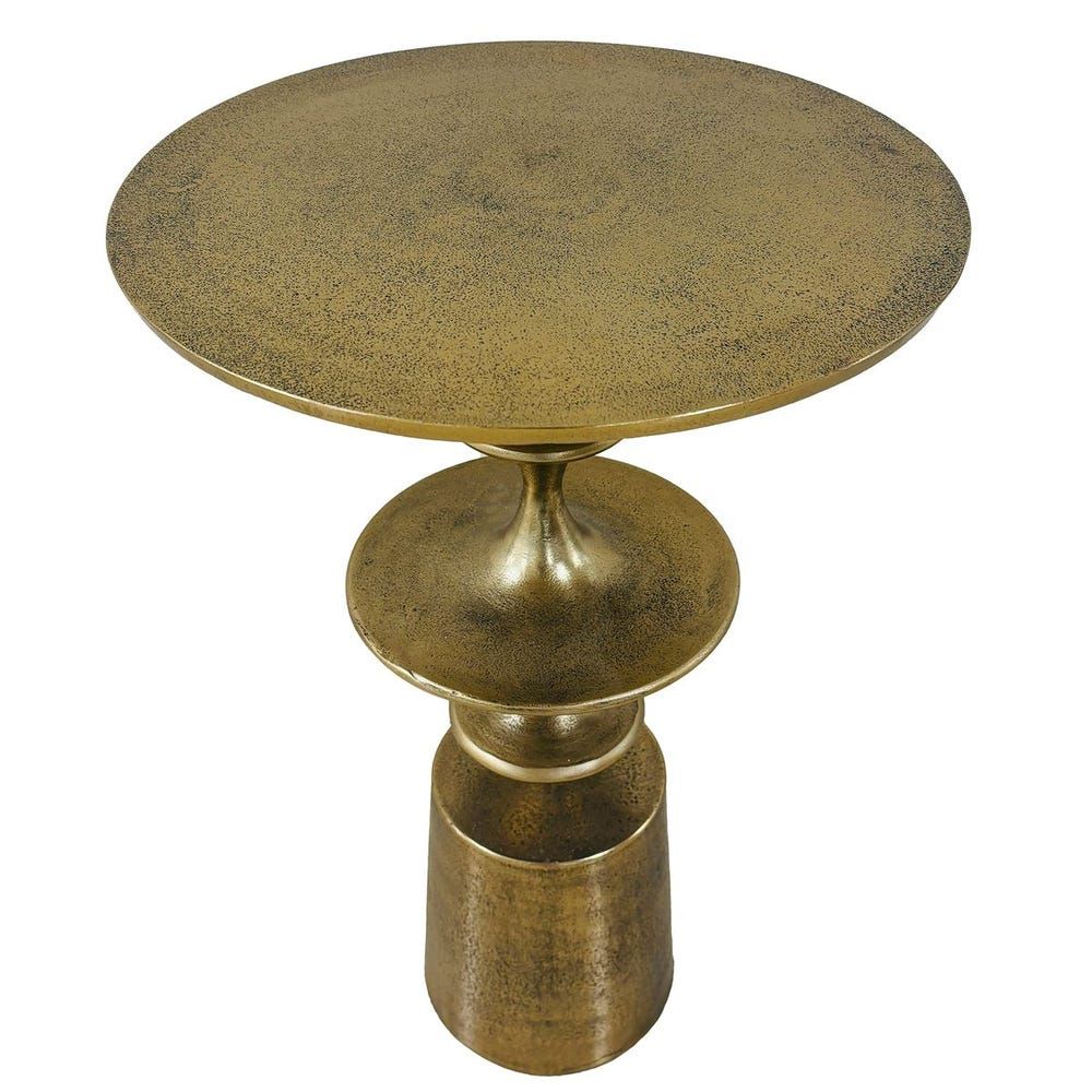 Brass Fish Skeleton Accent Table 16 W X 24 H X 16 D (in)